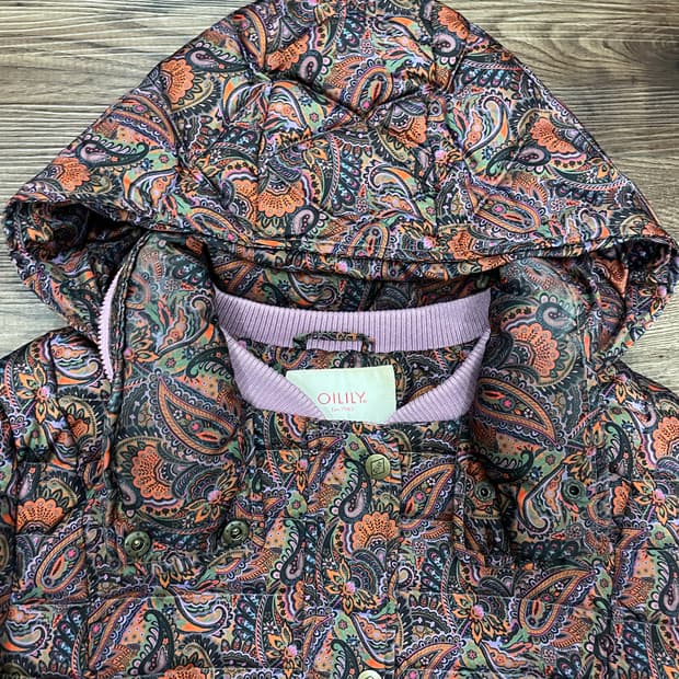 오일릴리 페이즐리 오리털 패딩 자켓