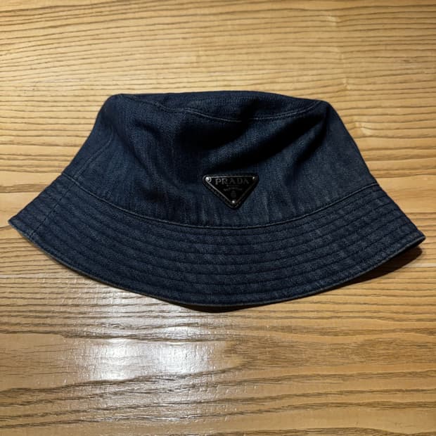 prada 데님 버킷햇