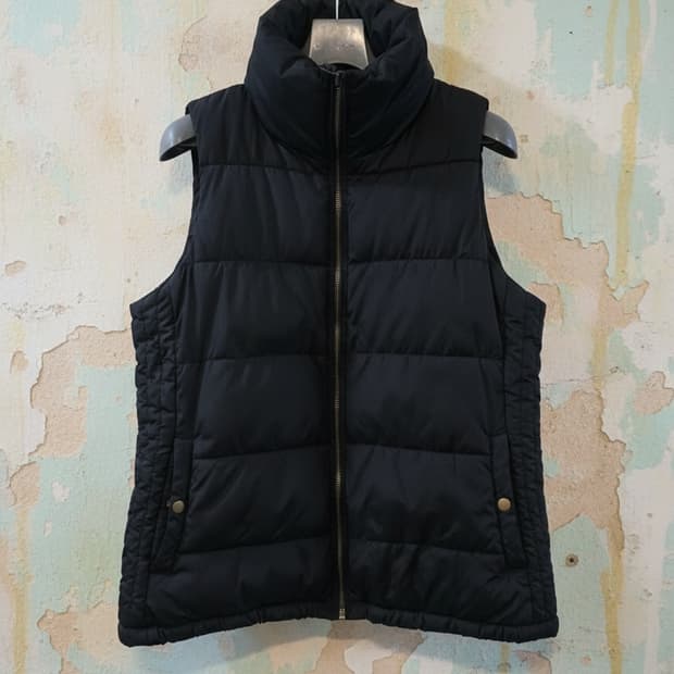 올드네이비 여성 블랙 패딩 조끼 M