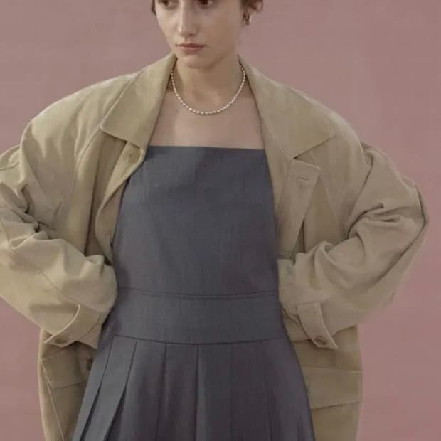 리본빛(모네) 플리츠 드레스 (새상품)