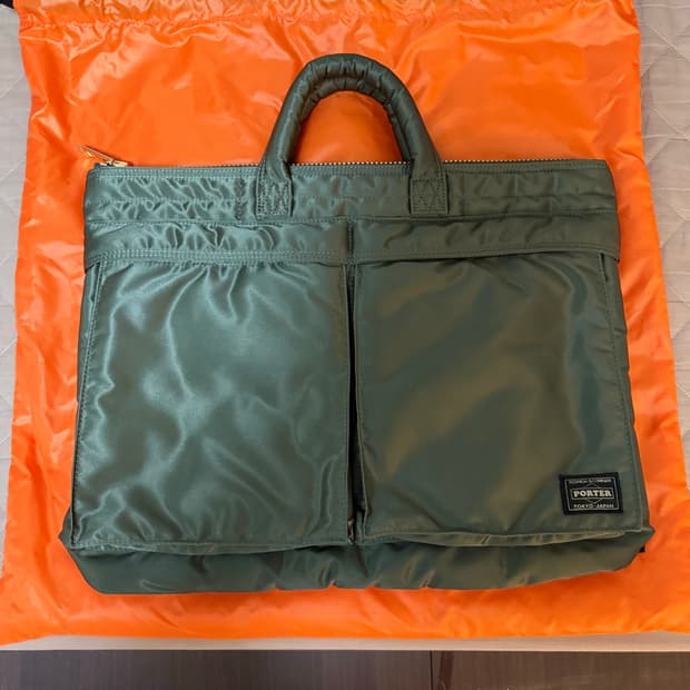 포터 탱커(올뉴탱커) 숏헬멧백 세이지그린