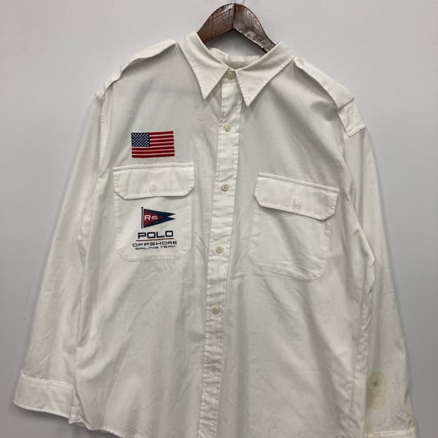 폴로 국기와펜 셔츠