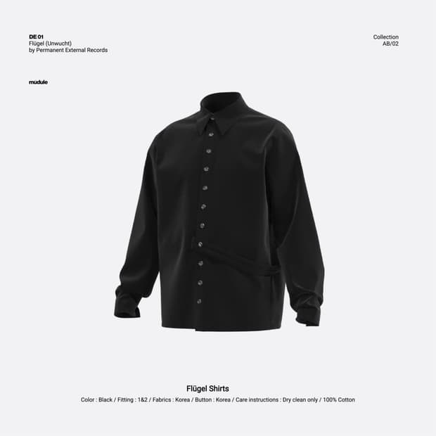 Mudule flugel shirts 2사이즈