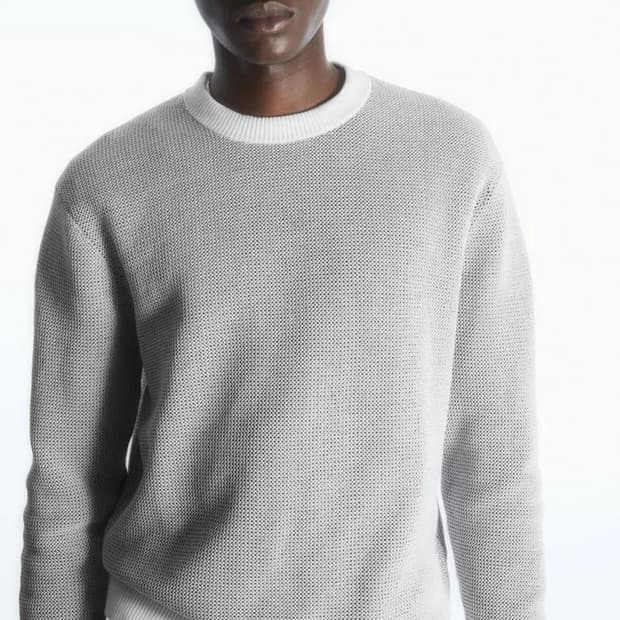 코스 더블 페이스 메쉬 니트 (새상품) / 남성 니트/ 남자 니트 