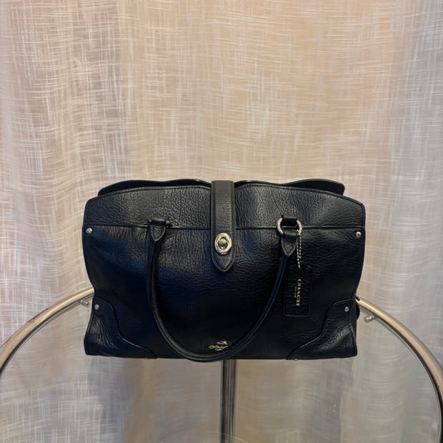 정품 코치 가죽 토트백    