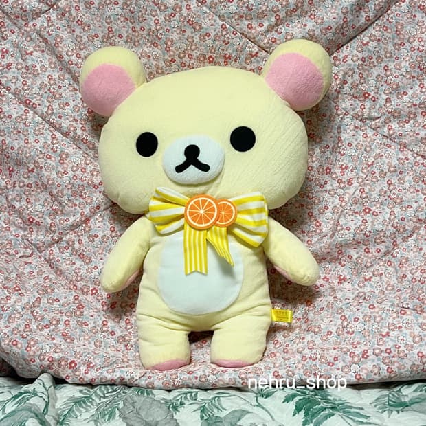 (이체시 에눌) 고전 코리락쿠마 대형 코리락쿠마 오렌지 리본 인형