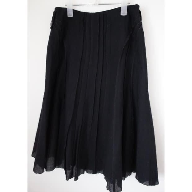 Sonia Rykiel 울 플리츠 스커트