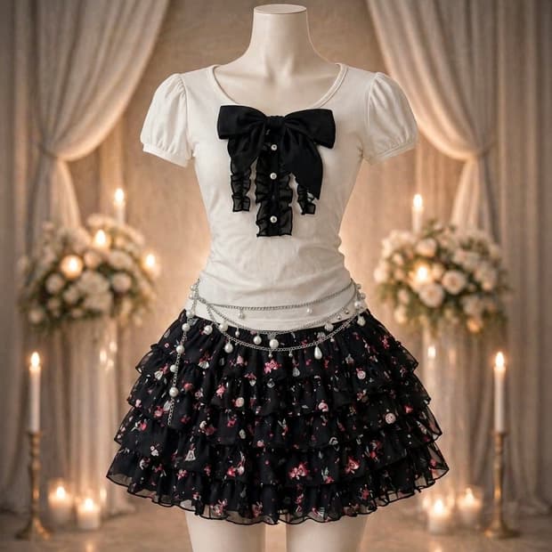 일브 Bodyline 바디라인 로걀 갸루 스커트 