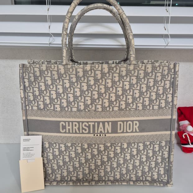 새상품급 디올 오블리크 북토트백 라지 [번x케어 인증]