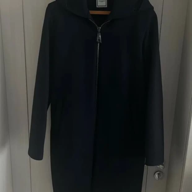 우영미 네오프렌 후드 코트 50