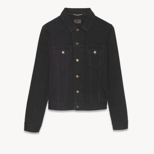 생로랑 블랙 데님 자켓