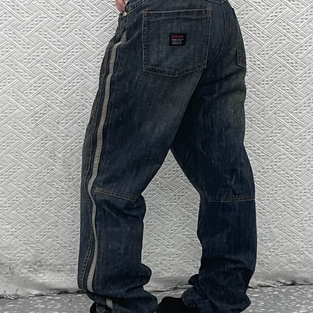 칼 카니 레트로 사이드라인 워싱 데님팬츠 36인치 C07102