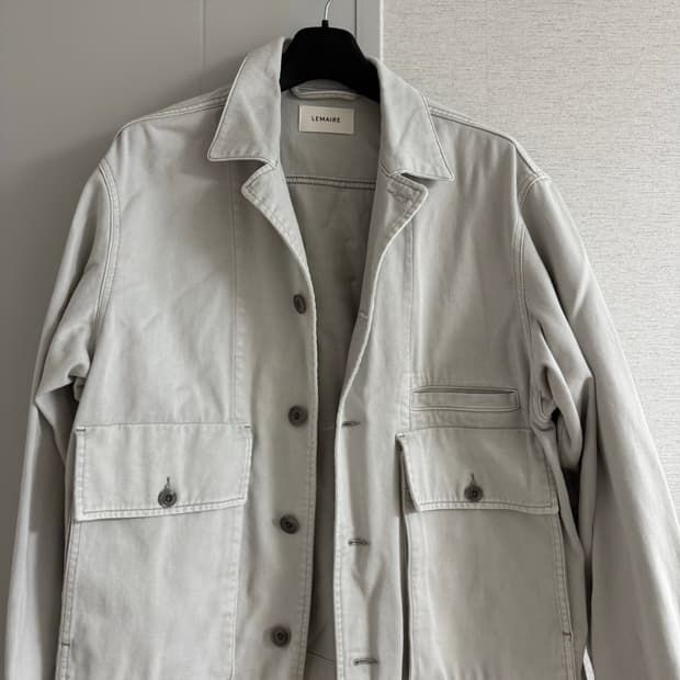 르메르 데님 박시 자켓 스노위 블루 그레이L