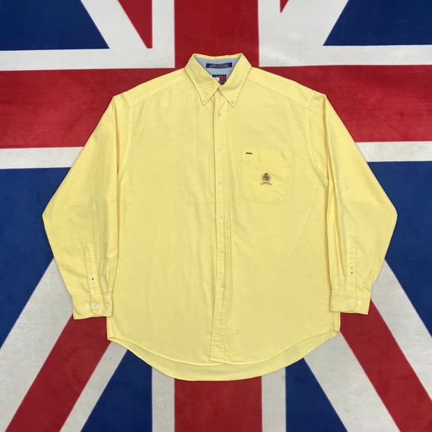 타미힐피거 오버핏 셔츠 M 실측 XL 