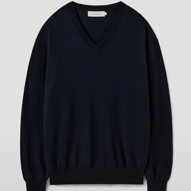 [M]유니온블루 그랜드 울 브이넥 니트