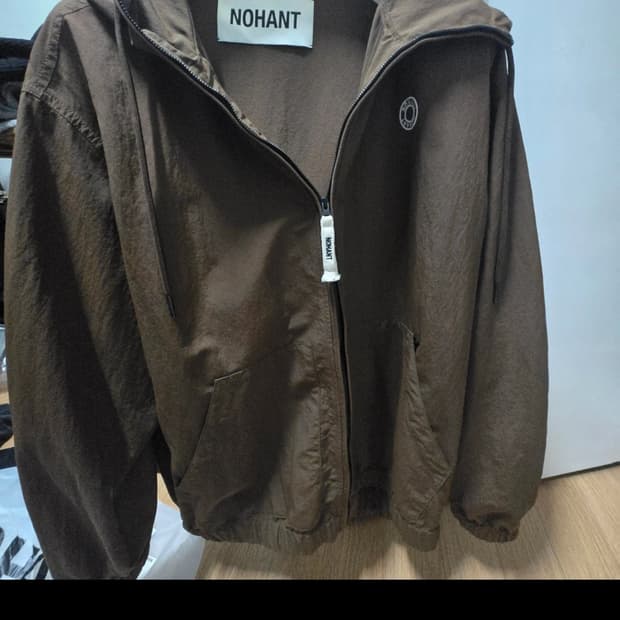 풀셋 노앙 브라운 후드 집업 M 새상품급 NOHANT 된장 포스