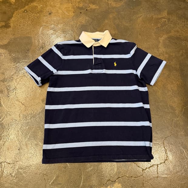 POLO RALPHLAUREN 폴로 스트라이프 럭비티 L