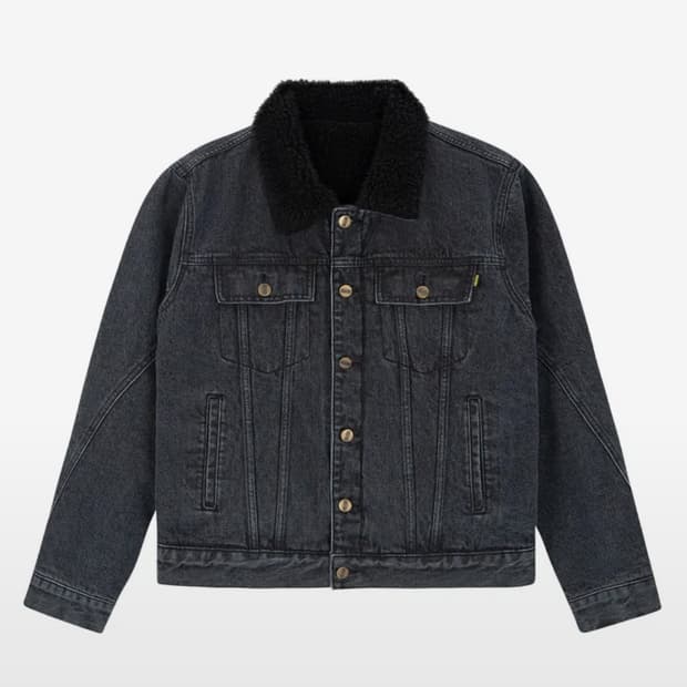 [새상품M] 필로그램 후리스 데님 자켓 블랙