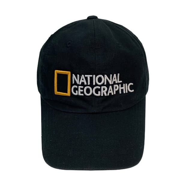 내셔널지오그래픽 시그니처 빅로고 볼캡 블랙