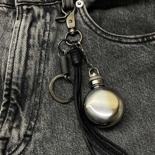 POCKET FLASK KEYRING 빈티지키링세트