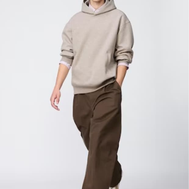 유니클로c 배럴팬츠 브라운 M사이즈