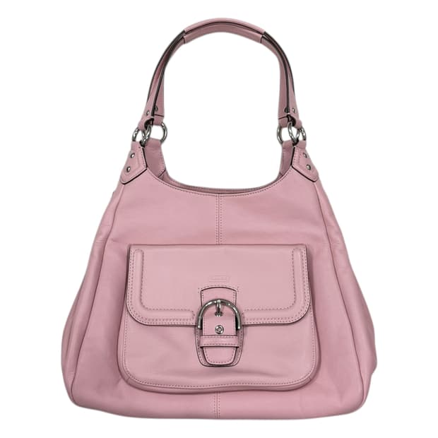 코치 빈티지 핑크 레더 버클 숄더백 호보백 Y2K 가방