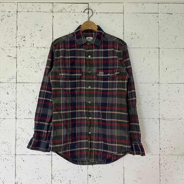 95 라코스테 체크 셔츠