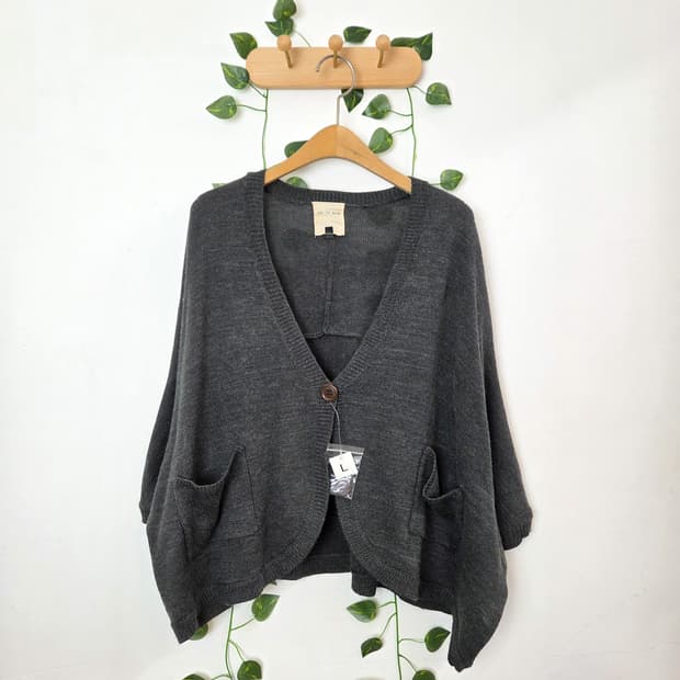 빅포켓 가오리핏 가디건