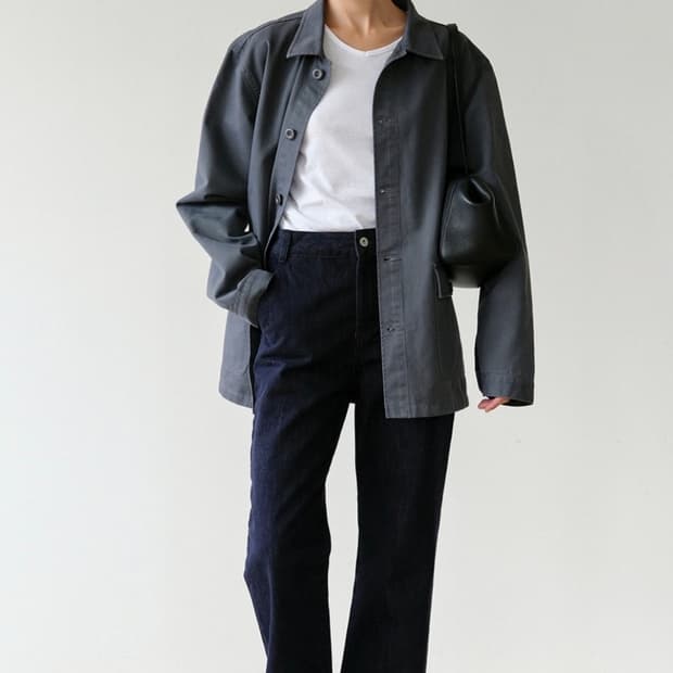 르에떼  Loom Work Jacket 블루 1사이즈