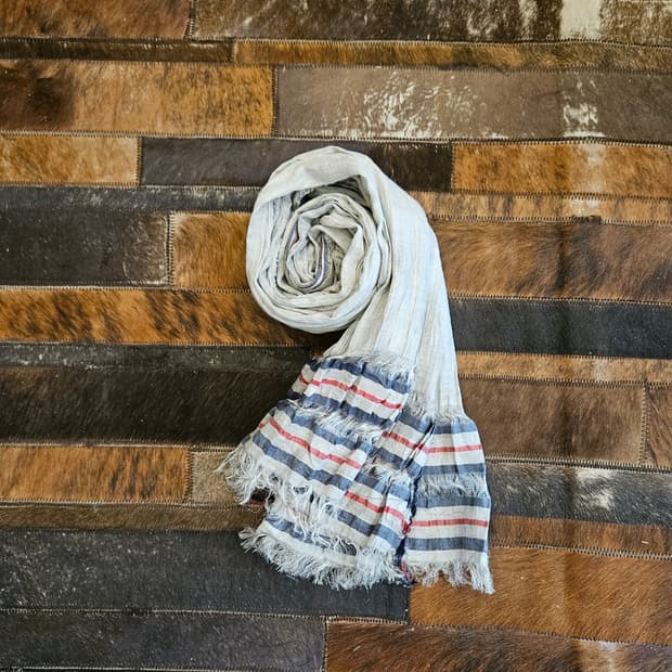 Made in Italy 실크 코튼 머플러 