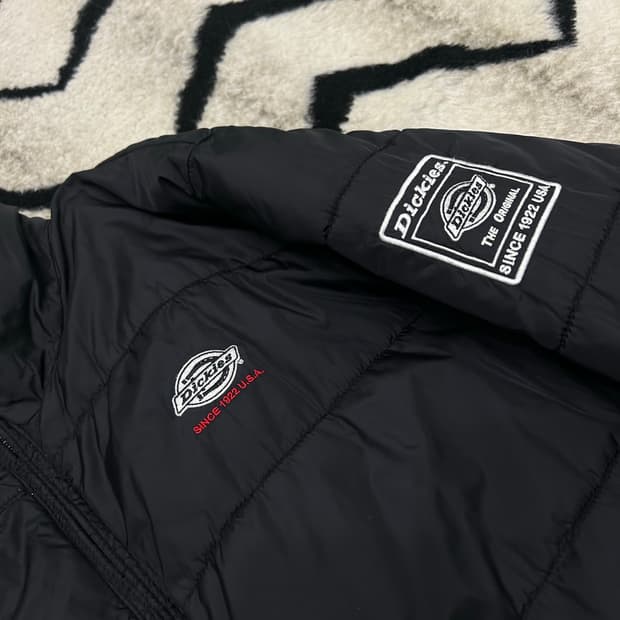 [M]디키즈 경량 패딩 자켓/블랙