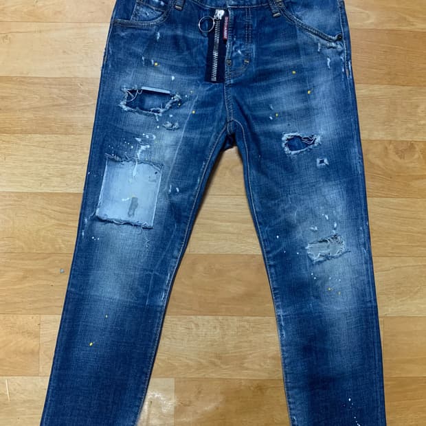 DSQUARED2 디스퀘어드 쿨 걸 크롭 데님팬츠