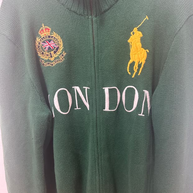 폴로 치프카프 런던 집업 그린 정품 교신 가능