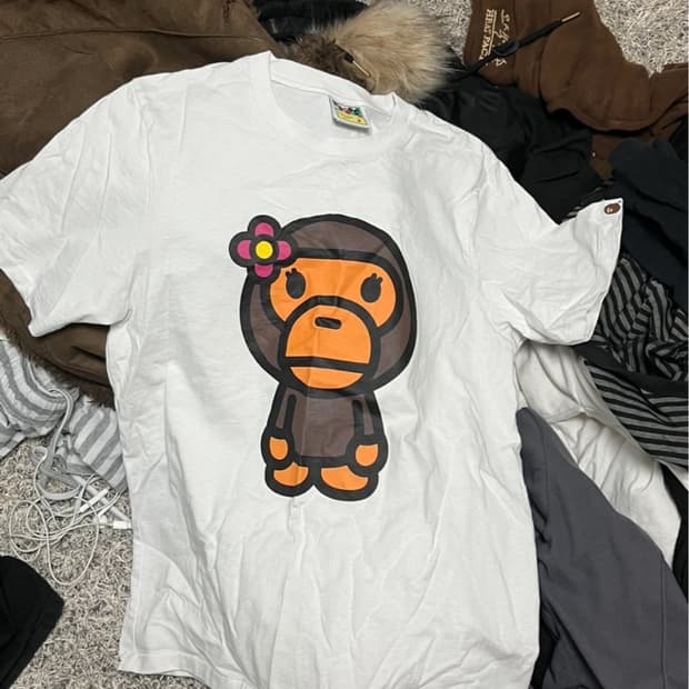 베이프 레이디 베이비마일로 티셔츠 M