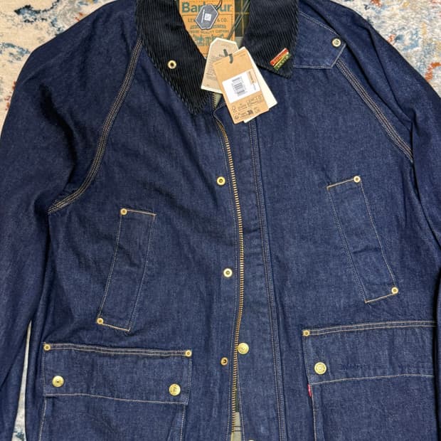 리바이스x바버 데님 자켓 xl