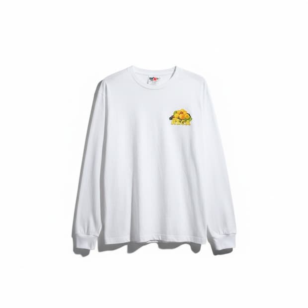 에이카 화이트 긴팔 티셔츠 화이트 S 새상품