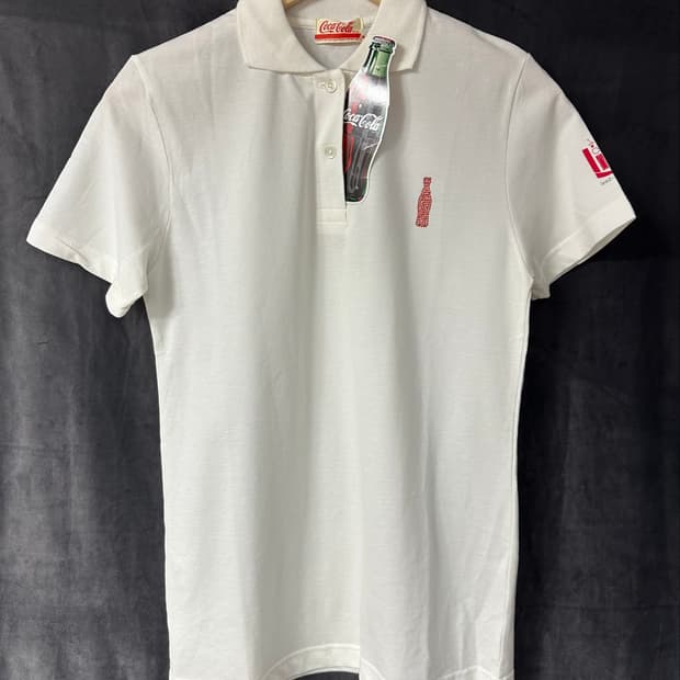 코카콜라 일본 한정 라인스톤 보틀 폴로셔츠 M Made in Japan