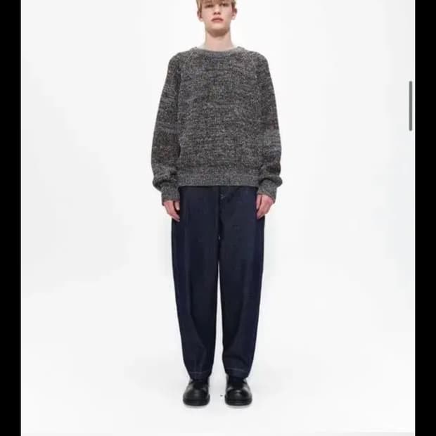 (L) 애프터프레이 인타르시아 민트초코 니트