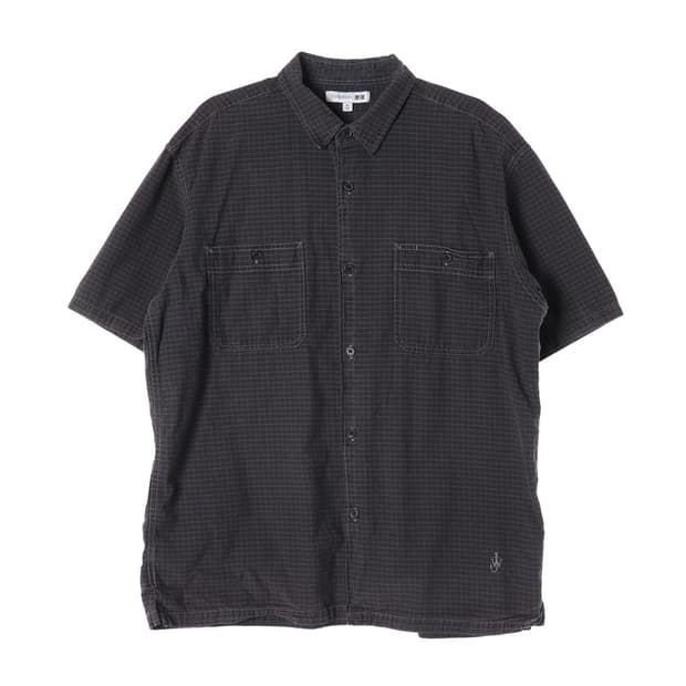 JW앤더슨 X 유니클로 다크그레이 체크 셔츠 XL