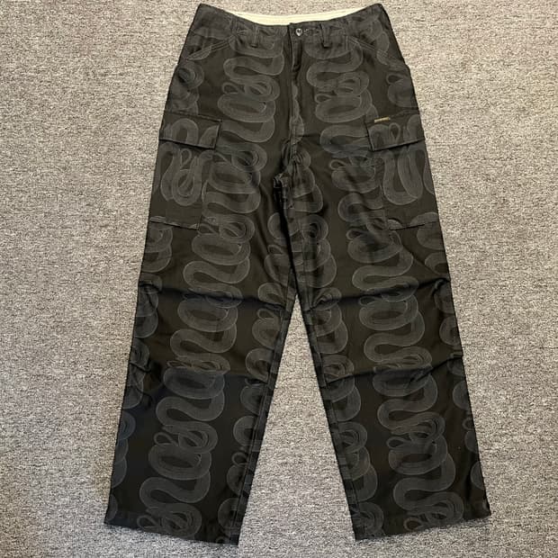 [29] 히스테릭글래머 스네이크 패턴 카고팬츠 S 