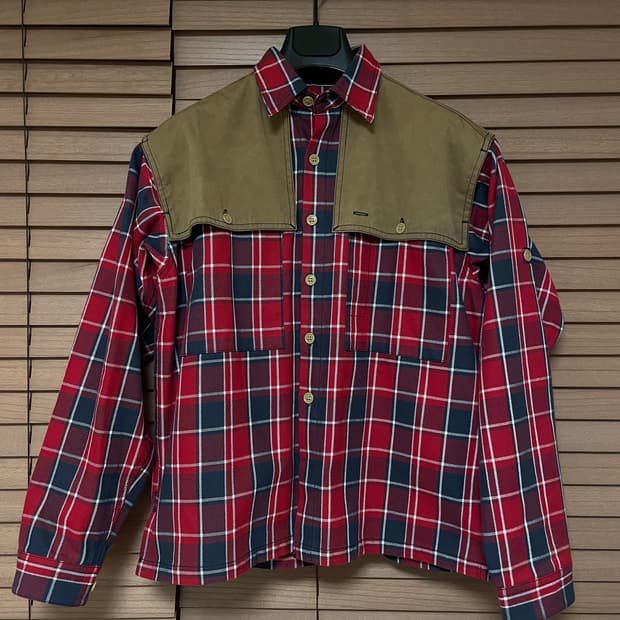 케네스 필드 Kenneth field 헤비 코튼 체크 셔츠 m