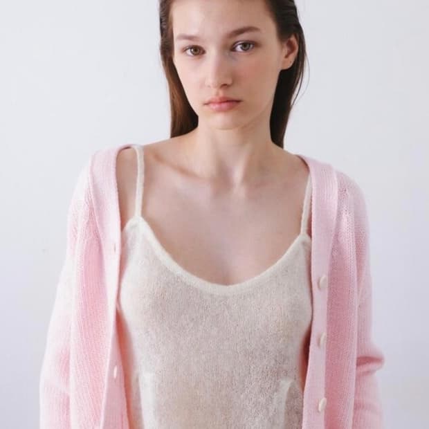 타낫 글로우 니트 뷔스티에 크림 새제품