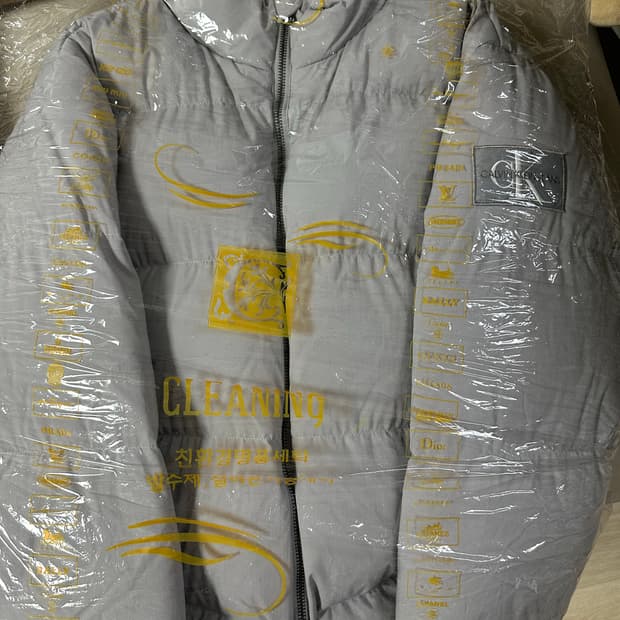 캘빈클라인 숏패딩 L