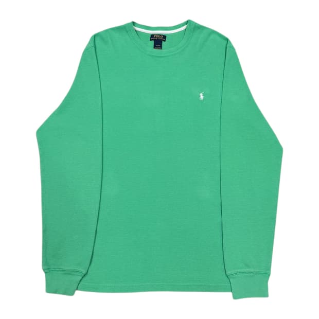 폴로 랄프로렌 포니 그린 와플 롱슬리브 긴팔 XL