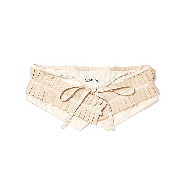 Open yy pleats pouch belt 플리츠 파우치 벨트