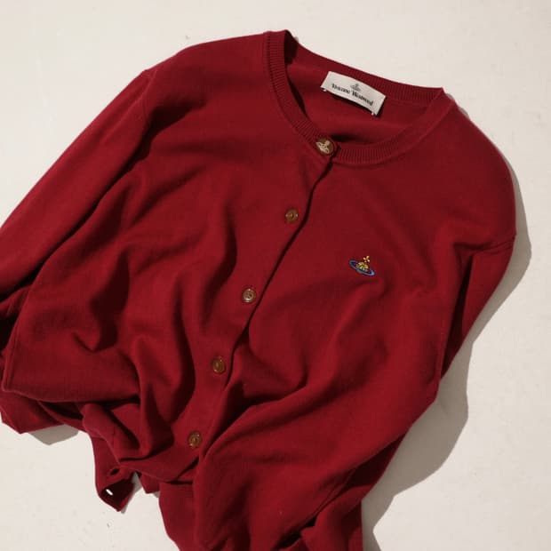 비비안웨스트우드 캐시미어 블렌드 가디건 made in italy