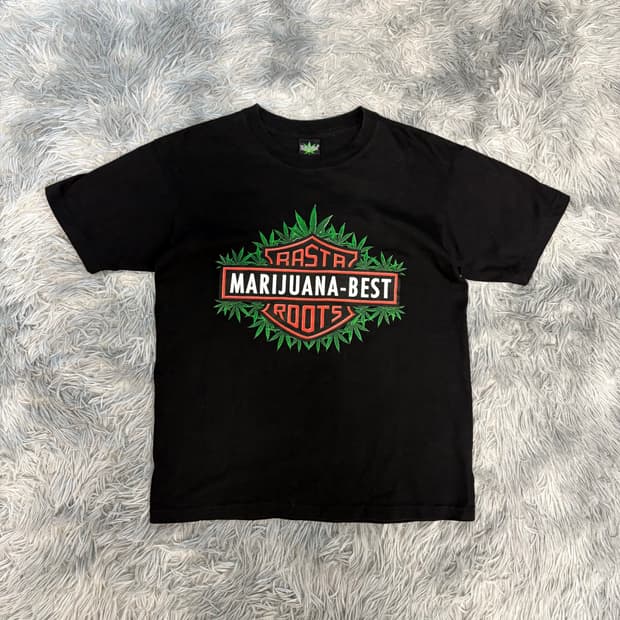 Marijuana 대마초 할리데이비슨 오마주 패러디 funny 티셔츠