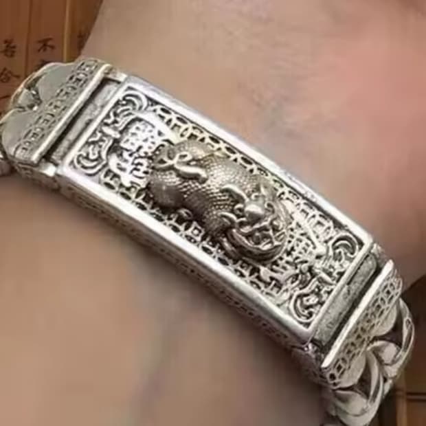 Vintage Tibet Silver Bracelet