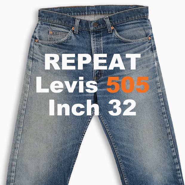 리바이스 505 오렌지탭 진청 90s USA 32인치 OR5053370