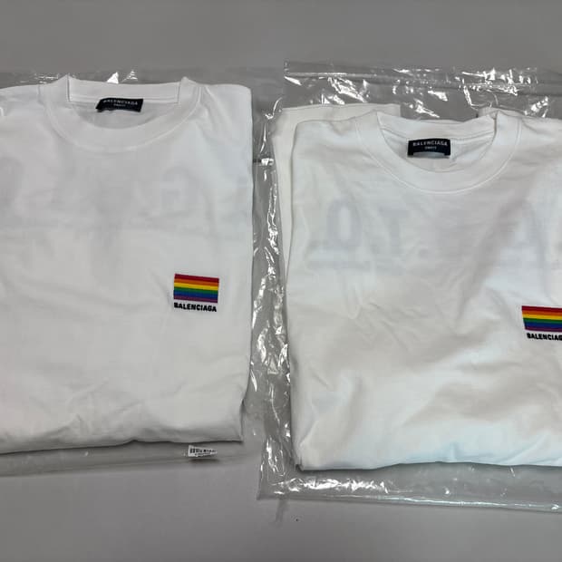 발렌시아가 LGBTQ 반팔 티셔츠 